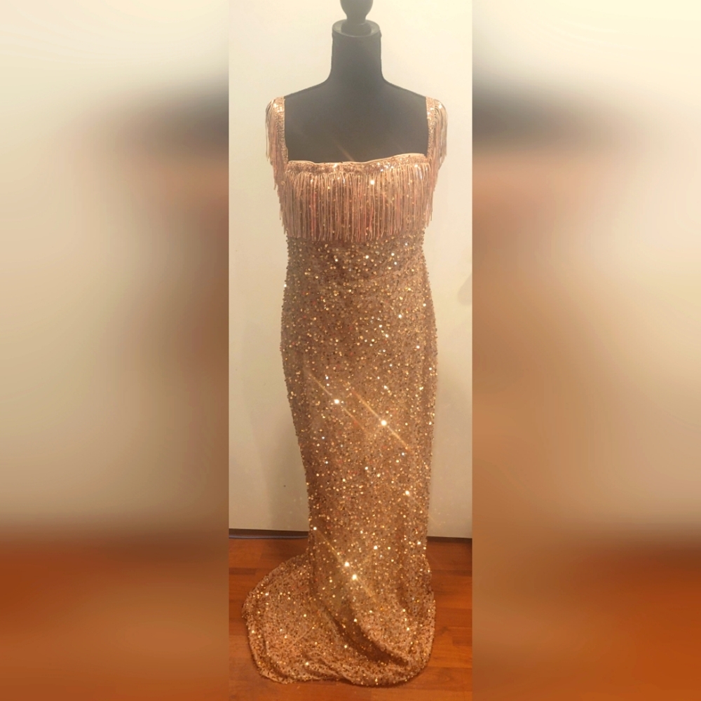 Rose gold dress